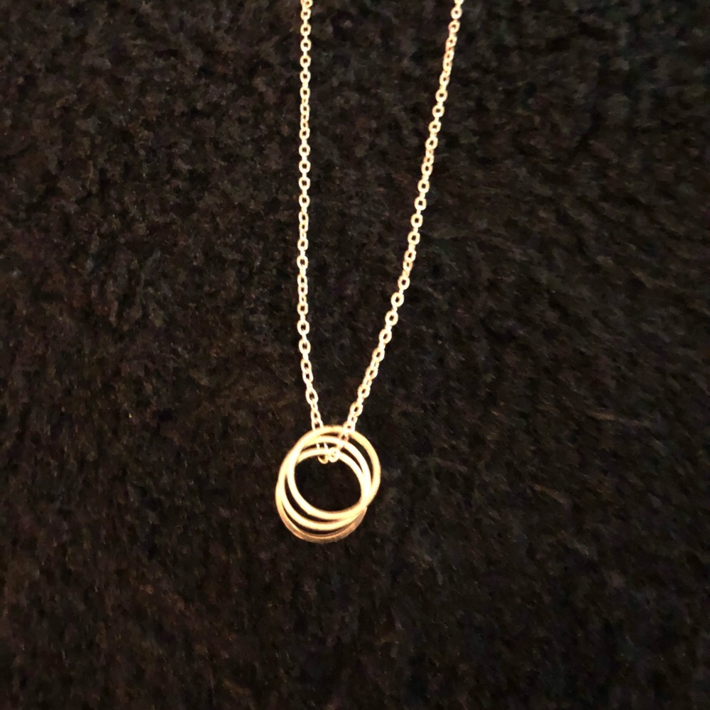 Gold Tree Ring Necklace
